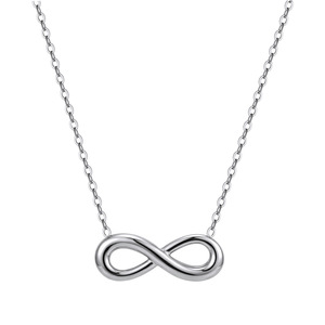Collar con Forma de 8 de <span class=keywords><strong>Amor</strong></span> Infinito, Joyería de Moda Simple y Versátil, Cadena de Clavícula de Acero Inoxidable <span class=keywords><strong>para</strong></span> Mujer, Venta al por Mayor - Product Image 5
