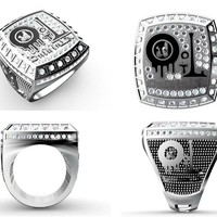 Bague de championnat personnalisée, gravable, avec nom et logo, pour équipe sportive, bague commémorative, récompense sportive personnalisée, bijoux.