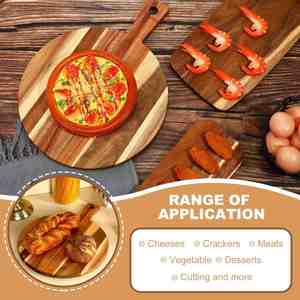 Tabla de cortar de madera personalizada para cocina, juego de tablas de nogal, acacia y bambú con ranura para jugos - Product Image 3