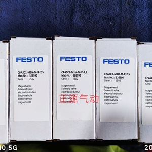 โซลินอยด์วาล์ว Festo รุ่น Cpasc1-M1h-M-P-2.5 24 โวลต์ ดีซี แบบติดตั้งบนแผงควบคุมลม - Product Image 1