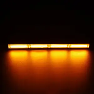 نموذج متعدد الحجم للسيارة قضيب مصابيح LED أضواء لامعة COB شبكة شاحنة إضاءة تحذير مصباح سطح هندسي كاشف للطرق الوعرة