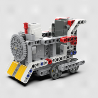 Kit de Robot STEM DIY, Juguetes de Construcción Tecnológica, Juego de Ladrillos para Niños, Juguete Educativo de Construcción de Modelos Apilables, 5-7 Años