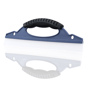 Car <b>Cleaning</b> Silicone Squeegee Blue Tpr Handle D Type <b>Scraper</b> Window Cleaner Tool - Product Image 1