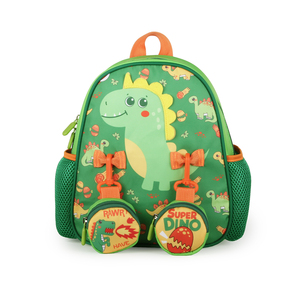 Superctue Buena calidad 4 en 1 <span class=keywords><strong>Mochila</strong></span> escolar de <span class=keywords><strong>dinosaurio</strong></span> con bolsa de almuerzo Bolsa deportiva <span class=keywords><strong>Mochila</strong></span> escolar con <span class=keywords><strong>ruedas</strong></span> - Product Image 3