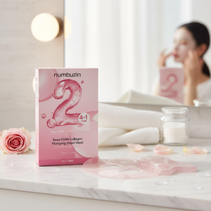 Numbuzin No. 2 Rose PDRN Collagen Plumping Sheet Mask 4+1 Set High Quality Facial Masks - Product Image 3