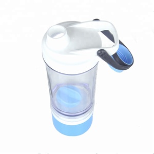 600ml Eco Friendly BPA Free <strong>Wholesale</strong> Smart Custom Logo Plastic <strong>Shaker</strong> Protein Bottle for GYM with 304 Steel Mixing <strong>Ball</strong> - Product Image 4