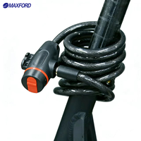 Antivol de chaîne MAXFORD pour vélo et moto, en métal, avec clés, antivol à câble en acier pour vélo, cadenas de sécurité pour trottinette électrique