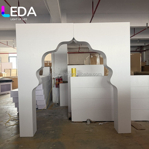 LEDA Modern Open Arch <b>Backdrop</b> <b>Stand</b> Double Pvc Square Shaped Wall Event <b>Backdrop</b> Party Frame <b>Stand</b> - Product Image 1