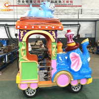 Funciona con pilas para niños Paseos de entretenimiento Elefante Tren sin rieles Fábrica de equipos de juegos al aire libre
