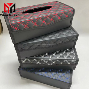 Boîte à serviettes pliable TH25 Fashion Design moderne <span class=keywords><strong>Porte</strong></span>-<span class=keywords><strong>papier</strong></span> <span class=keywords><strong>Porte</strong></span>-boîte à mouchoirs <span class=keywords><strong>en</strong></span> <span class=keywords><strong>cuir</strong></span> - Product Image 6