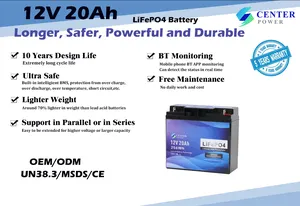 Battery 12v 50ah 12V 5ah 6ah 10ah 12ah 20ah 50ah LiFePO4 Battery For Solar Street Light
