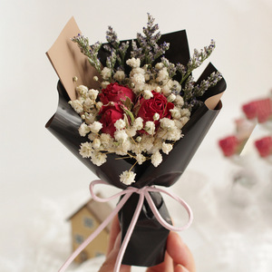 Décoration de table moderne en herbe de <span class=keywords><strong>pampa</strong></span> artificielle réaliste miniature de luxe, arrangement floral en soie fait main - Product Image 2