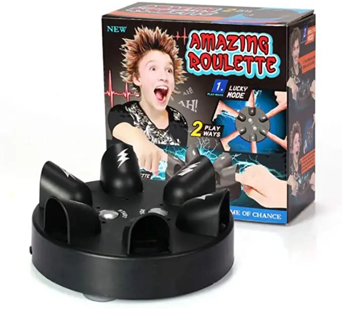 Tricky Electric Finger Lie Detector Finger Shock Game Shocking Roulette Shots Reloaded Shock Table Game The Cogs of Fate Party