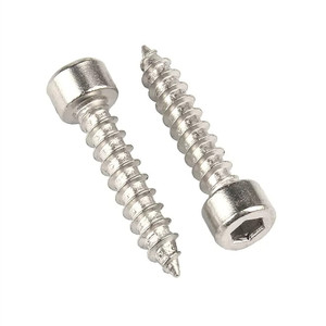 M2 M2.6 M3 M3.5 M4 acciaio al carbonio zincato esagono testa cilindrica autofilettante vite per legno M5 X 16mm - Product Image 4