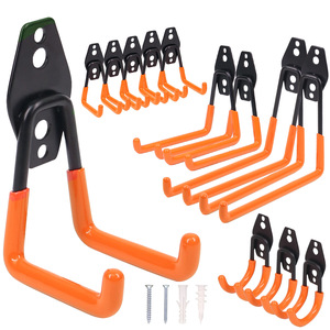 Support de rangement pour rallonges, crochets de rangement pour garage, supports muraux robustes, organisateur pour échelles, outils, vélos, en vrac - Product Image 1