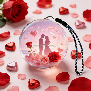 Sfera di Cristallo Digitale con <span class=keywords><strong>Foto</strong></span>, Video e Musica, Regalo Personalizzato, Globo di Cristallo per Ricordi - Product Image 1