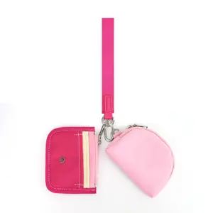 Custom Key Bag Adjustable Strap Fanny Packs Dual Pouch Portable Card Purse Set Coin Purse Mini Pouch Change Wallet Waist Bag
