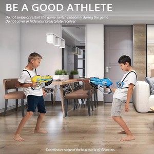 Juego de etiquetas láser infrarrojas, juguetes de pistola, 4 <span class=keywords><strong>pistolas</strong></span> y 4 chalecos, juego con pantallas LED <span class=keywords><strong>para</strong></span> Arena Play, adultos y niños - Product Image 3