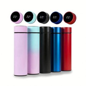 Thermos 500 ml, livraison gratuite, tasse LED tactile, 500 ml, bouteille d'eau intelligente 24 heures - Product Image 3