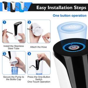 Dispensador <span class=keywords><strong>de</strong></span> <span class=keywords><strong>agua</strong></span> eléctrico portátil para tambores, bomba <span class=keywords><strong>de</strong></span> <span class=keywords><strong>agua</strong></span> <span class=keywords><strong>de</strong></span> barril eléctrica automática recargable <span class=keywords><strong>de</strong></span> galón - Product Image 4