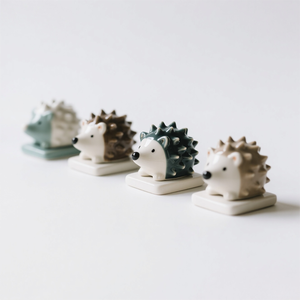 Magnete da frigo in ceramica a forma di <span class=keywords><strong>riccio</strong></span>, decorazione per cucina a tema animale con personalizzazione completa (dimensione/colore/motivo della colonna vertebrale) - Product Image 3