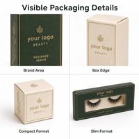 Carpeta Ecológica de Papel Kraft Reciclable de Alta Gama, Embalaje de Regalo Personalizado para Cosméticos, Laminación Mate para Crema de Ojos y Productos de Belleza