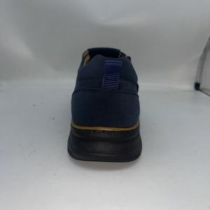 Мужские замшевые сандалии-рыбаки — темно-синие, с регулируемым ремешком, повседневная обувь с прочной резиновой подошвой, летние, на липучке - Product Image 4