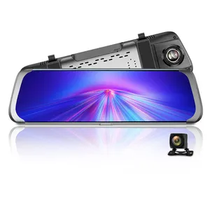 10 Inch Touch Screen Full Hd 1080P Auto Dvr Streamen Achteruitkijkspiegel Dash Camera Dual Lens Opname Auto Recorder dash Cam