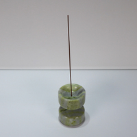 Porte-encens en marbre artisanal, durable et écologique pour la décoration de la maison, les espaces de bureau, plateau artistique d'aromathérapie, diffuseur
