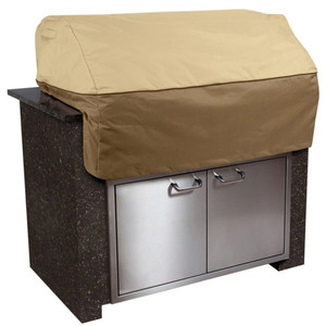 Housse de barbecue d'extérieur coupe-vent, imperméable, anti-poussière, anti-neige et anti-soleil avec accessoire de grille intégré, type sac - Product Image 4