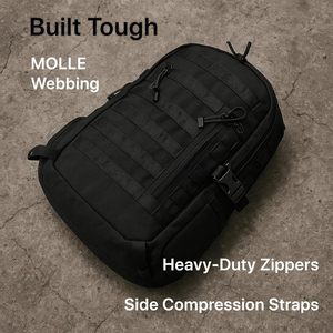 Sac à dos tactique multifonctionnel CP Camouflage pour ordinateur portable, petit sac à dos tactique de randonnée personnalisable pour hommes - Product Image 3
