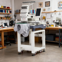 Nouvelle machine à broder industrielle multifonction entièrement automatique informatisée à tête unique avec moteur pour la fabrication de chapeaux à usage domestique