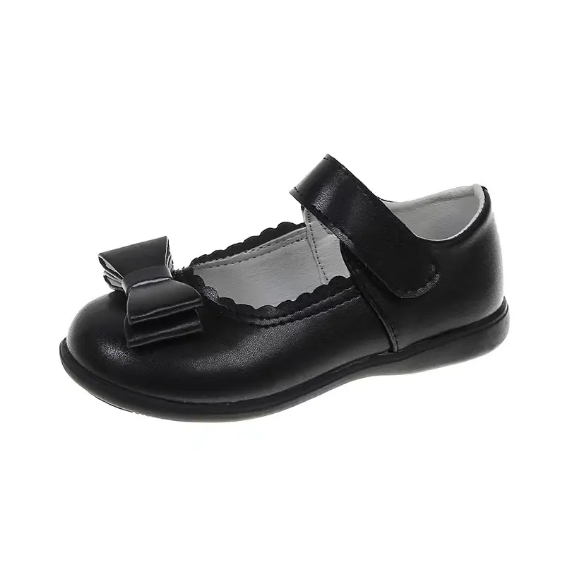 Good price Factory Price China Wholesale children girl dress shoes school black school kid's shoes Mary Jane bow design Shoes