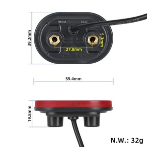 Luz Trasera Original para Patinete Eléctrico Mi 6 Lite, Estándar Europeo, con Luz de Freno y Orificios de Montaje - Product Image 2