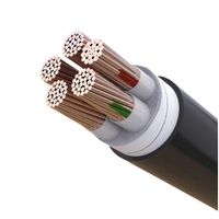 Cable Eléctrico de Control Subterráneo Impermeable de Alto Rendimiento Serie YJV22, XLPE, Cobre, 0.6/1KV 3*120+1*70 PVC