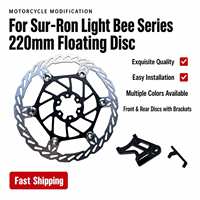 Disque de frein 220 mm 250 mm avec support d'adaptateur d'étrier et fixation pour moto tout-terrain Surron Light Bee - Pièces de mise à niveau