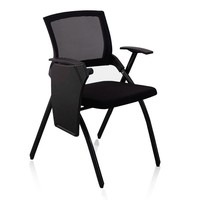 Chaise de formation en maille au design moderne avec table pliable pour la maison, le bureau, l'école ou la conférence.