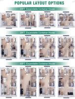 Maisons préfabriquées modulaires pliables GreenSpace Luxury de 10, 20 et 40 pieds, conteneurs pliables, mini-maisons portables et mobiles, prêtes à être expédiées