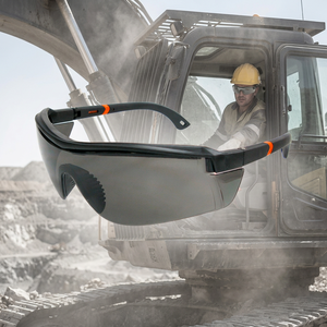 แว่นตานิรภัย PPE แบบขายส่ง เลนส์ PC ใสชิ้นเดียว กรอบไนลอน สำหรับงานบำรุงรักษาอุตสาหกรรมทั่วไป - Product Image 1