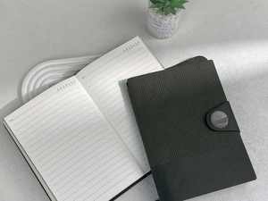 Cuaderno de Cuero Premium Estilo Nórdico, Personalizable, A5, Encuadernado Cosido, para Estudiantes, Negocios, Uso Académico, Regalo - Product Image 3