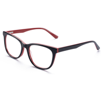 Monture de lunettes classiques œil-de-chat Elan Optical RD26002 en acétate pour femme, monture complète, vente chaude, approvisionnement direct usine