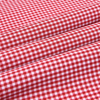 Tela a Cuadros Gingham 100% Poliéster al por Mayor, Tela a Cuadros para Uniformes Escolares, Estilo Liso para Forro de Bolsas y Cortinas