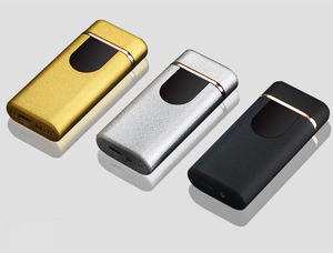 Electric <strong>Lighter</strong> Finger Switch LED Light Windproof Cigarette Electric <strong>Lighter</strong> 709 USB Rechargeable <strong>Lighter</strong> for Cigarette - Product Image 4