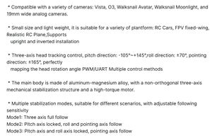 Stabilisateur de <span class=keywords><strong>cardan</strong></span> mini FPV à <span class=keywords><strong>prix</strong></span> de gros, 3 axes C-20T, avec suivi IA pour caméra PTZ et drone de course automobile, pour le suivi de la tête de caméra - Product Image 6