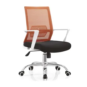Good Quality Task Chair Commercial Office Furniture Fixed PP Armrest Middle Back Mesh Seated Chairs