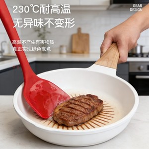 Spatule en silicone de qualité alimentaire, antiadhésive, résistante aux hautes températures, ensemble d'ustensiles de cuisine, 3 pièces - Product Image 2