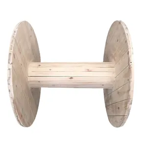 Large Wooden Cable Spools Wooden Bobbin Wooden Drum Wooden Material Wooden Cable Drum For Cable