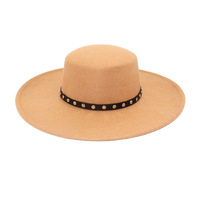 Chapeaux Fedora d'hiver vintage élégants Chapeaux melon cloche Velour Melon Flat Top Wide Brim Hats for Casual Outdoor