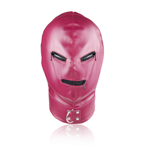 <span class=keywords><strong>Giochi</strong></span> per Adulti Giocattoli Erotici Maschili Maschera Bondage Rosa Shocking con 3 Fori per Coppie - Product Image 1