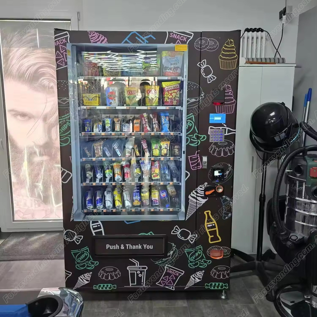 A Smart Refrigerated Beverage and Snacks Vending Machine for Parks and Office Break Rooms